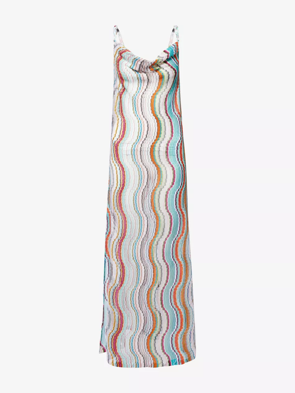 Miss Wave Lurex Knitted Maxi Dress