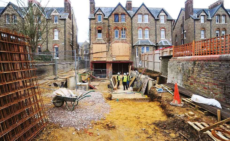 Onsite during the creation of a new basement