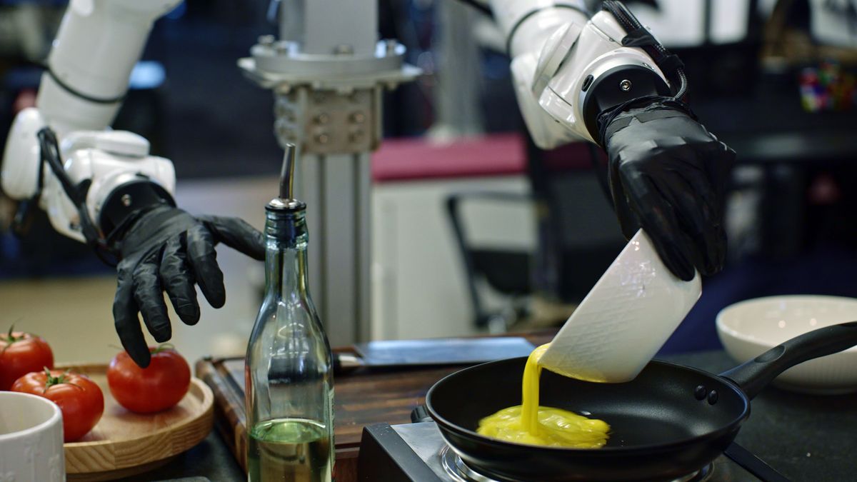 A robot hand wiping some egg off its fingers with a towel is the most bizarrely human thing you'll see a robot do all week, and it's just the beginning
