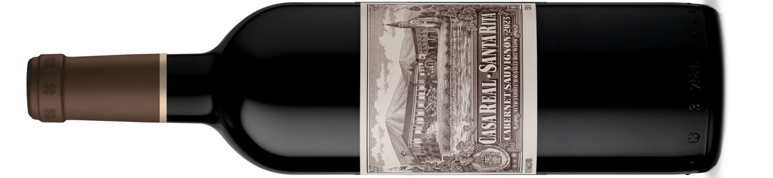 Bottle of Casa Real 2023 red wine
