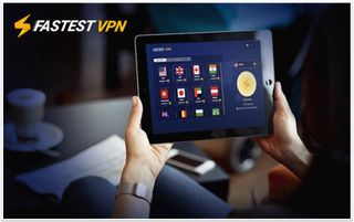 FastestVPN on a tablet