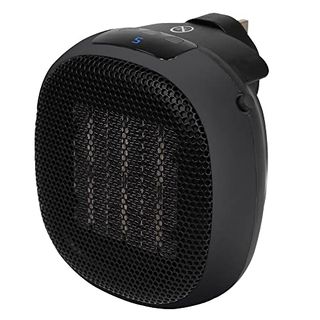 Russell Hobbs Rhph7001 700w Compact Portable Black Ceramic Plug in Fan Heater in Black With 2 Heat Settings & Overheat Protection, 10m2 Room Size, 2 Year Guarantee