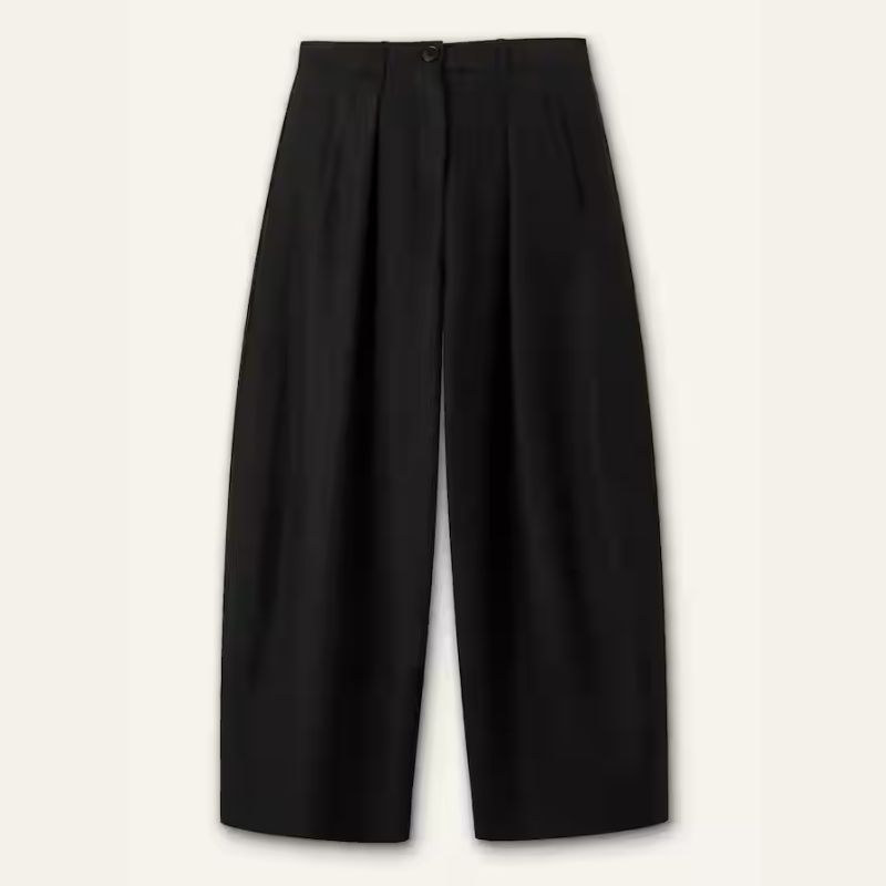 ME+EM black suit trousers with barrel leg