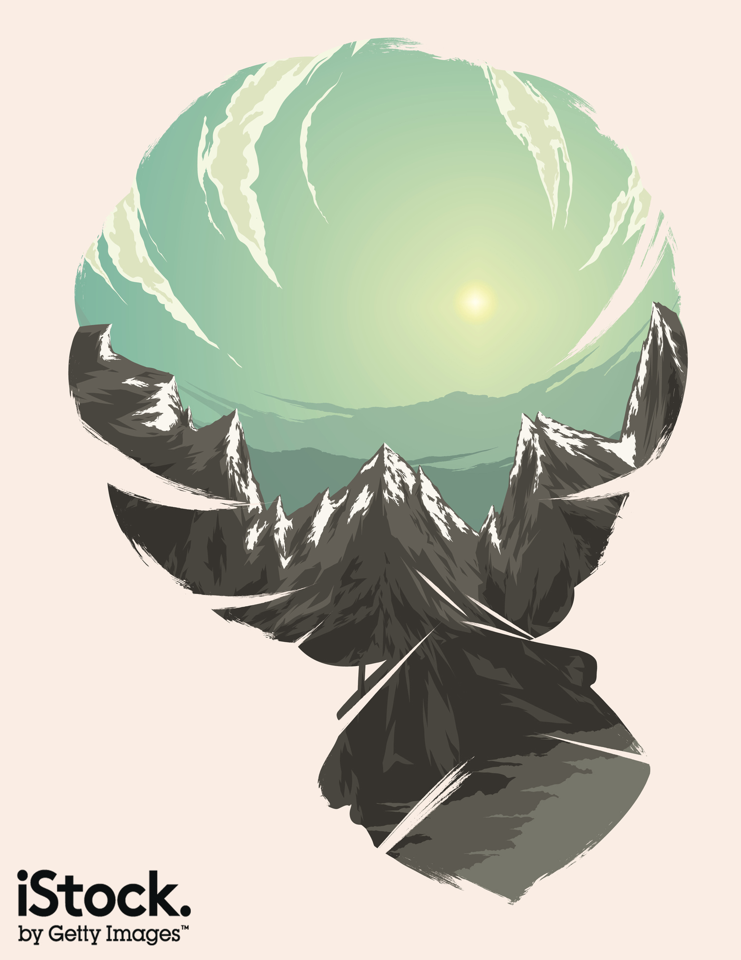 ir balloon flight illustration by mega_spy. This could work well, for example, as part of an infographic on a travel theme