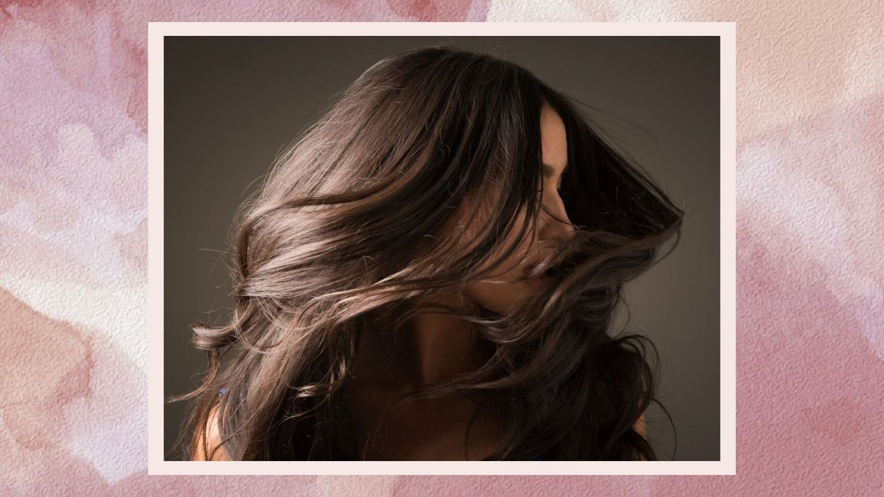 woman with beautiful hair after a blow-dry