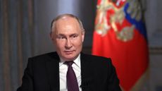 Russian President Vladimir Putin gives an interview to TV host and Director General of Rossiya Segodnya (RIA Novosti) news agency Dmitry Kiselyov