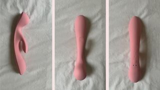 Satisfyer Triple Oh wand vibrator as photographed by Grace Walsh