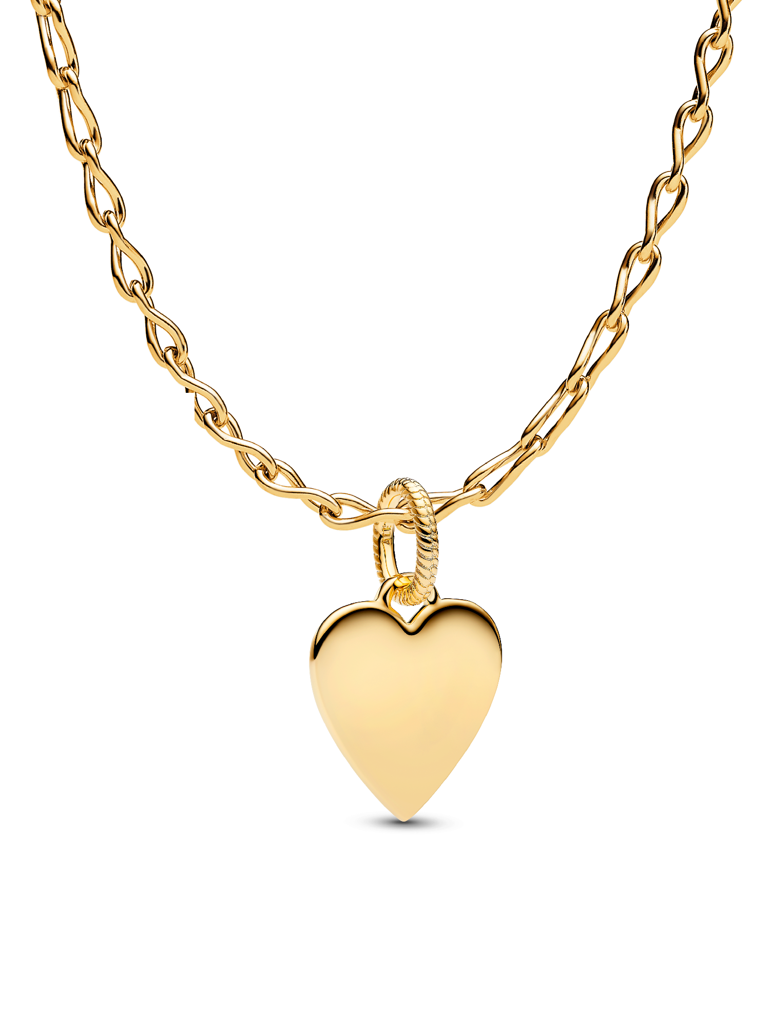 Engravable Heart Tag Pendant Necklace