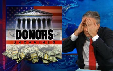 Watch The Daily Show rip apart the Supreme Court's money-equals-speech logic