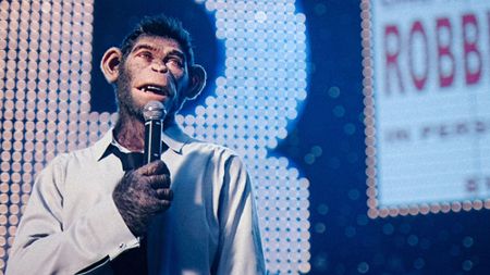 Monkey in a biographical musical drama following the life and career of Robbie Williams