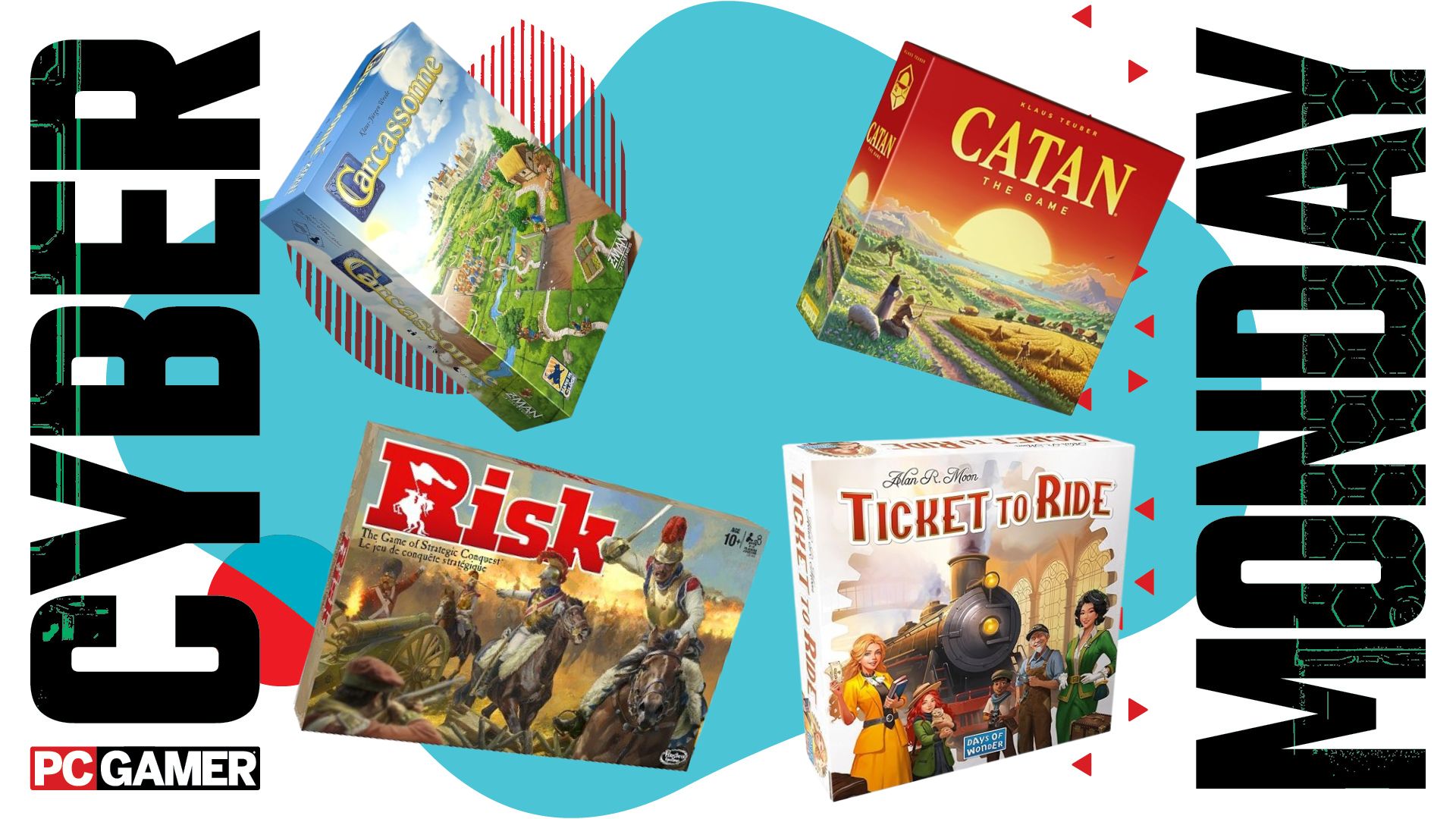 Header image with board game deals for black friday