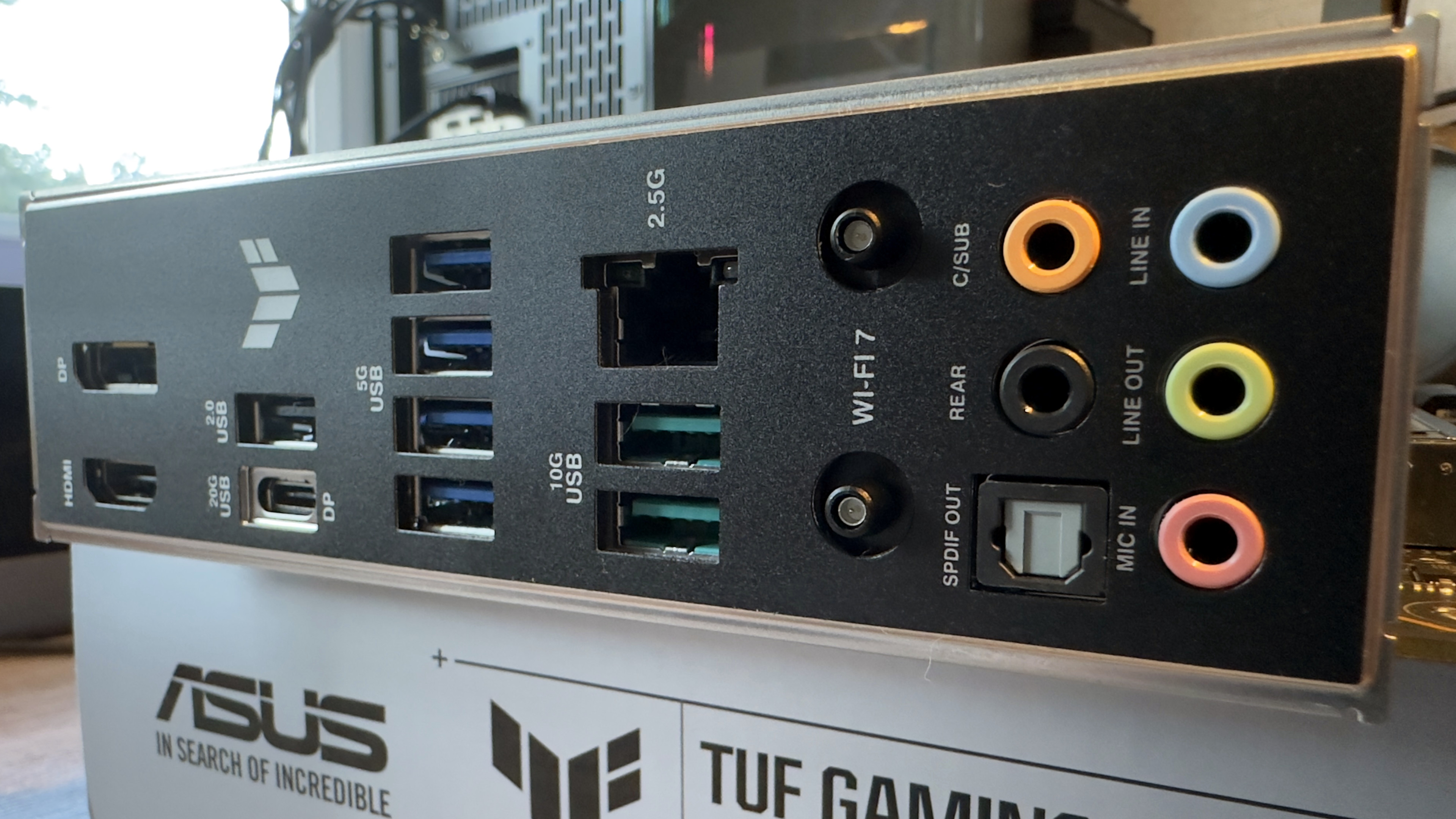 A photo of the Asus TUF Gaming B860M-Plus WiFi motherboard