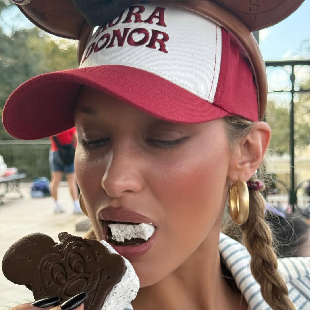 Bella Hadid takes the Salomon hiking sneakers trend to Disney World with sister Gigi Hadid