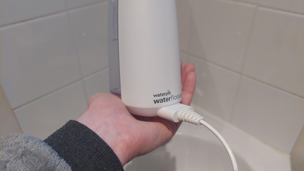 Waterpik Cordless Select being tested by Live Science contributor Lou Mudge