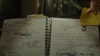 A screenshot of a notebook with clues about the hunt, including School House Rock in Ready Player One