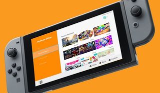 A Nintendo Switch with the eShop displayed