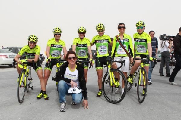 SC MCipollini Giordana lined up before the start