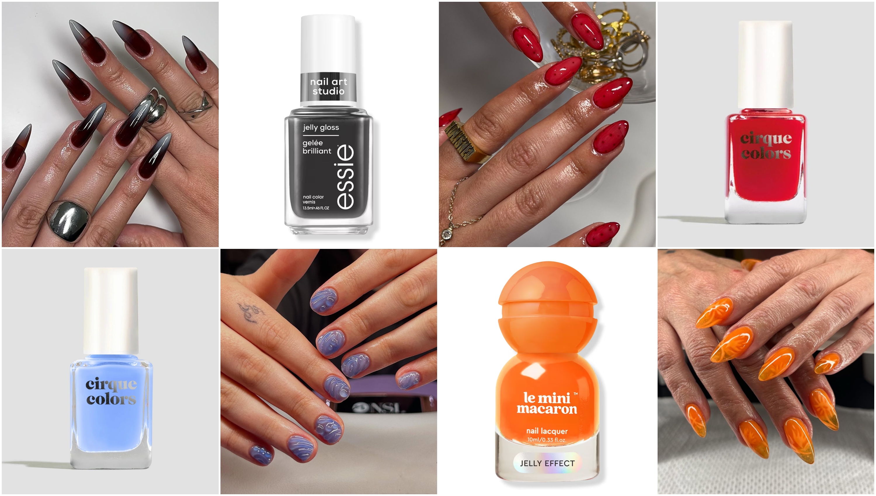 jelly nail designs and nail polishes