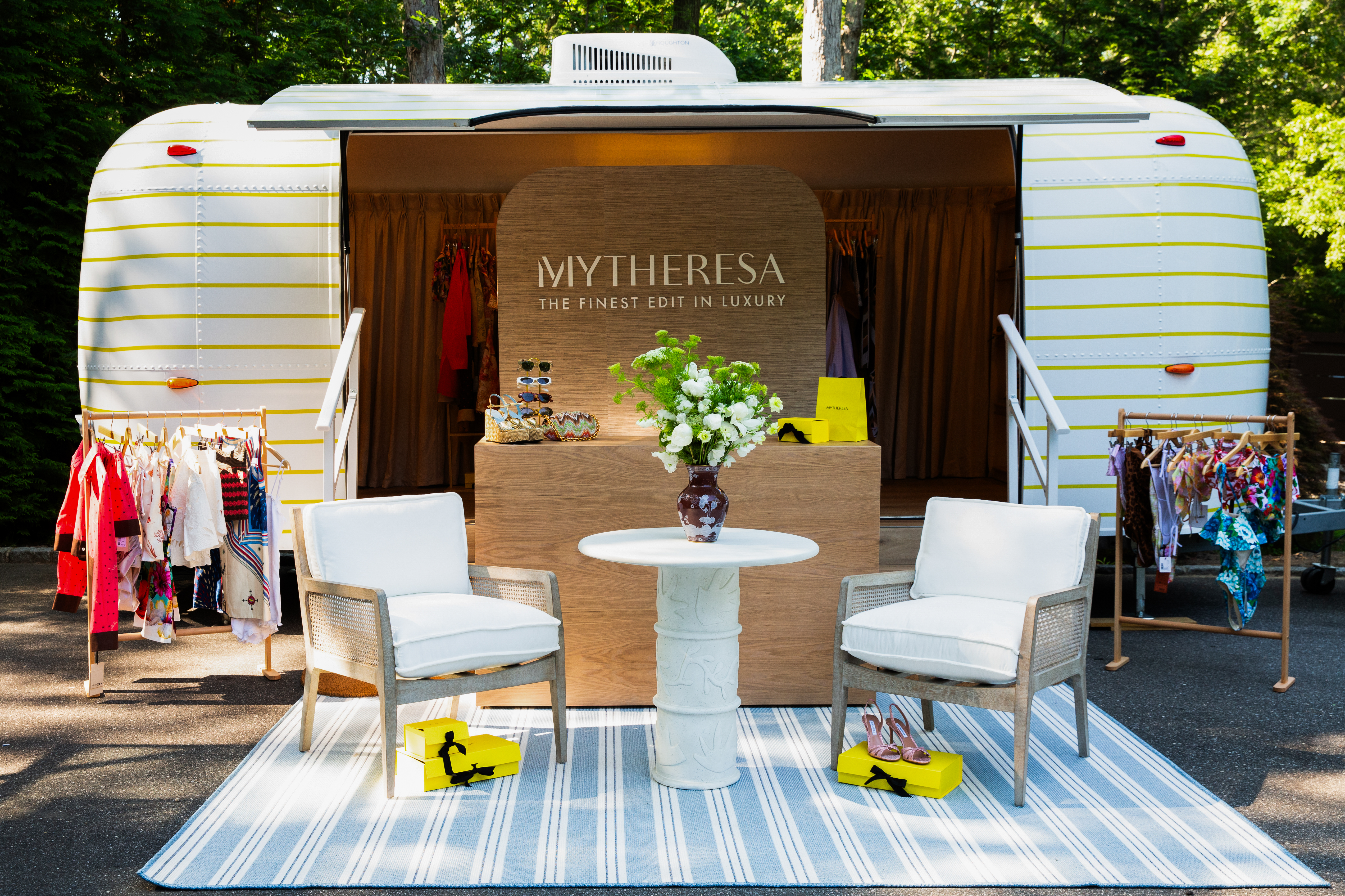 Airstream store popup for My Theresa in the Hamptons