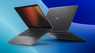 Dell Pro laptop shown front and back