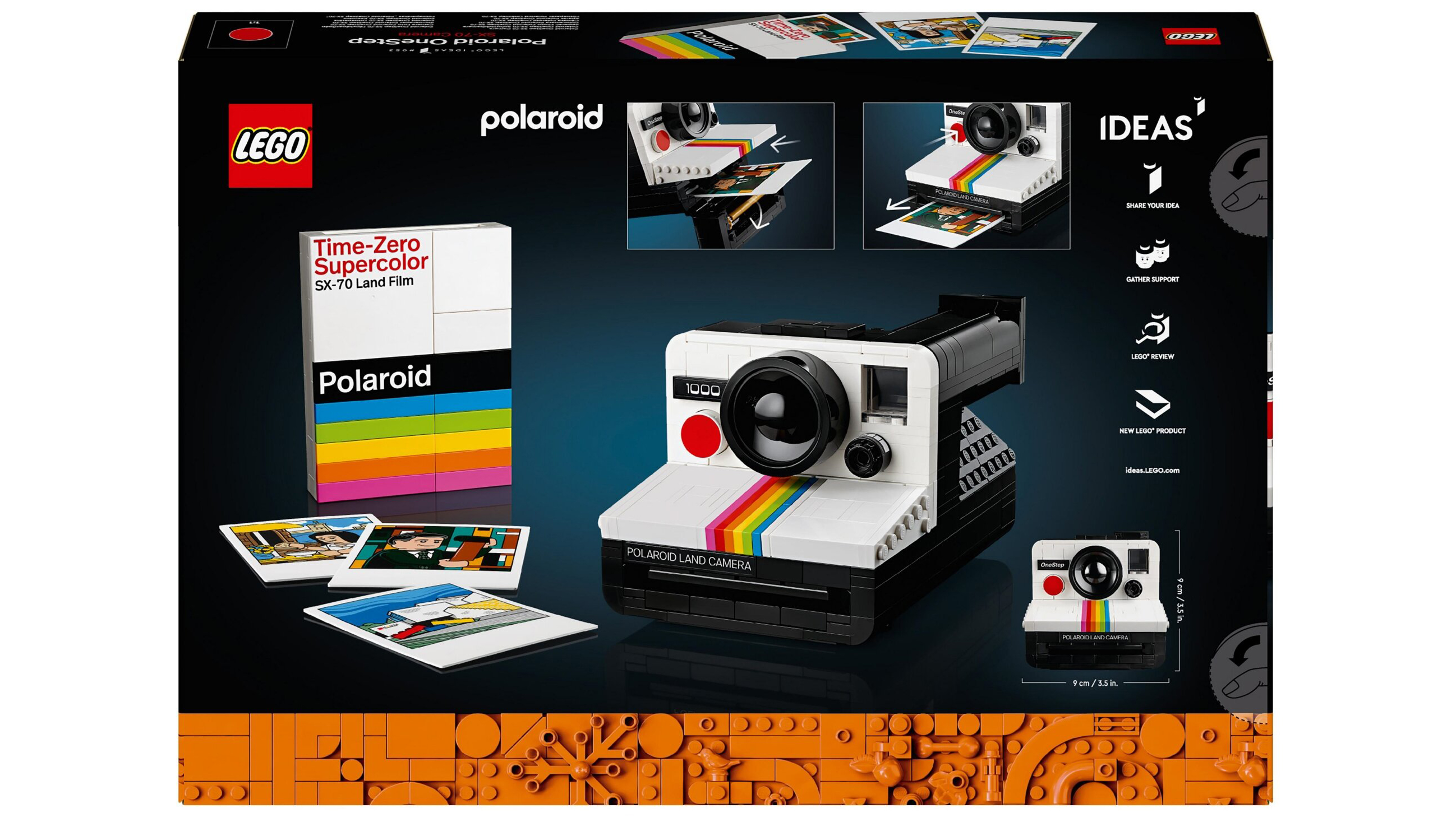 Lego Polaroid instant camera set box