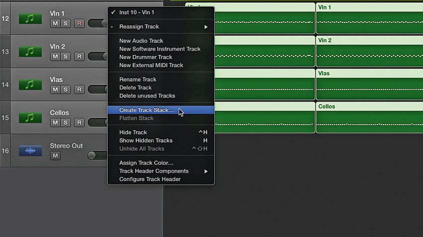 Create track work