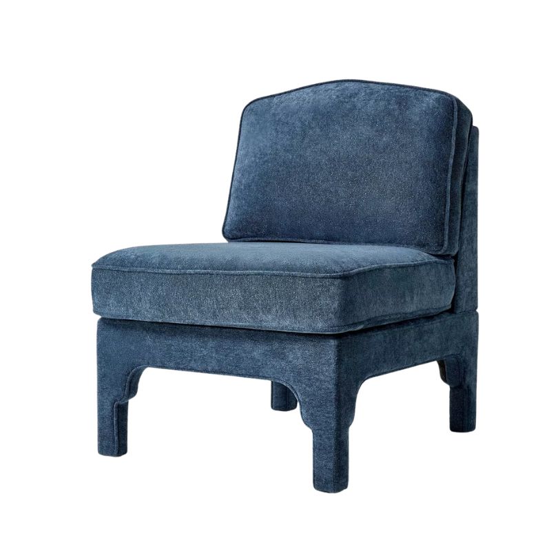 Threshold designed w/Studio McGee, Vintage Inspired Slipper Accent Chair in Textured Velvet