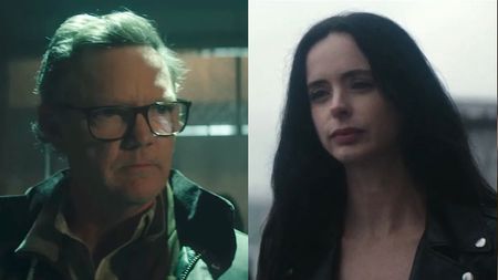 Matthew Lillard and Krysten Ritter in Daredevil: Born Again, side by side. 