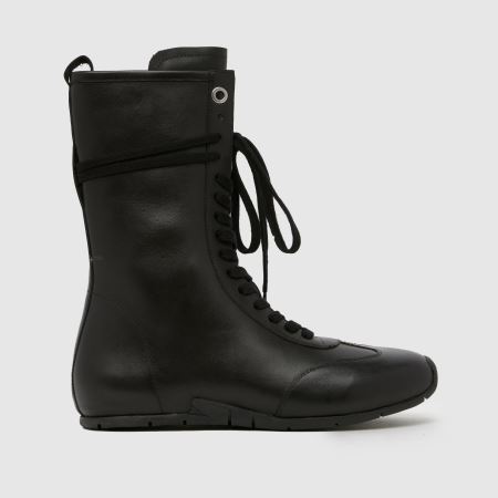 Schuh Morg Leather Boxing Boot in Black