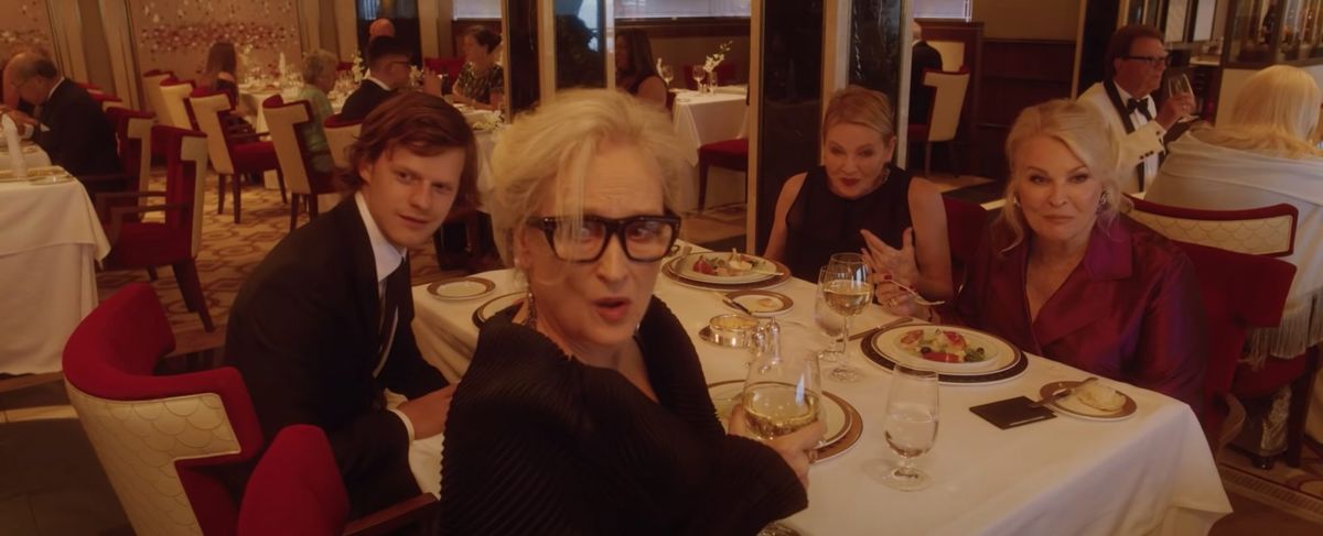 In &#039;Let Them All Talk,&#039; Lucas Hedges, Meryl Streep, Diane Wiest and Candice Bergen explore and exorcise past conflicts while on a cruise ship.