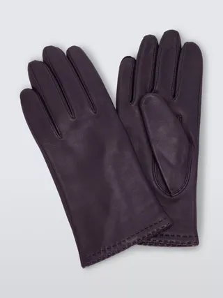 John Lewis Cashmere Lined Women's Leather Gloves