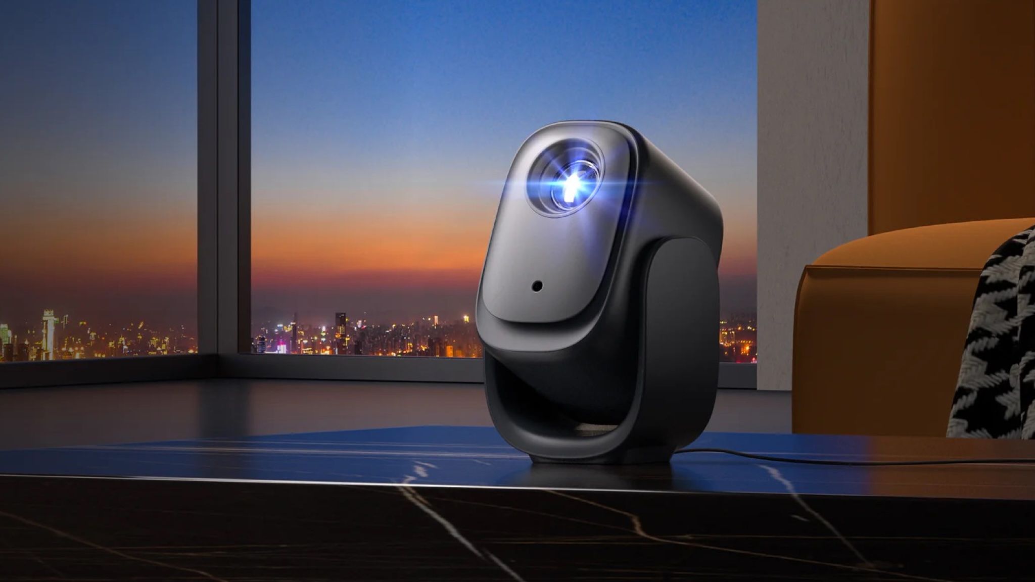 Seems Less Projector This cheap projector has a gimbal stand and smart auto adjustments so ...