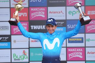 Final day stage winner Dayer Quintana (Movistar)