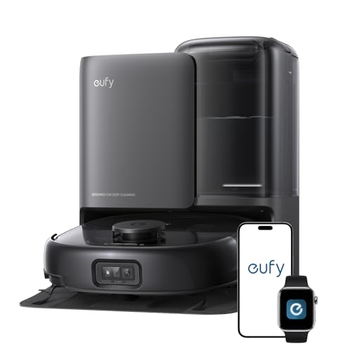 Eufy E25 Omni, Robot Vacuum Cleaner With Mop,hydrojet Self-Clean Roller Mop