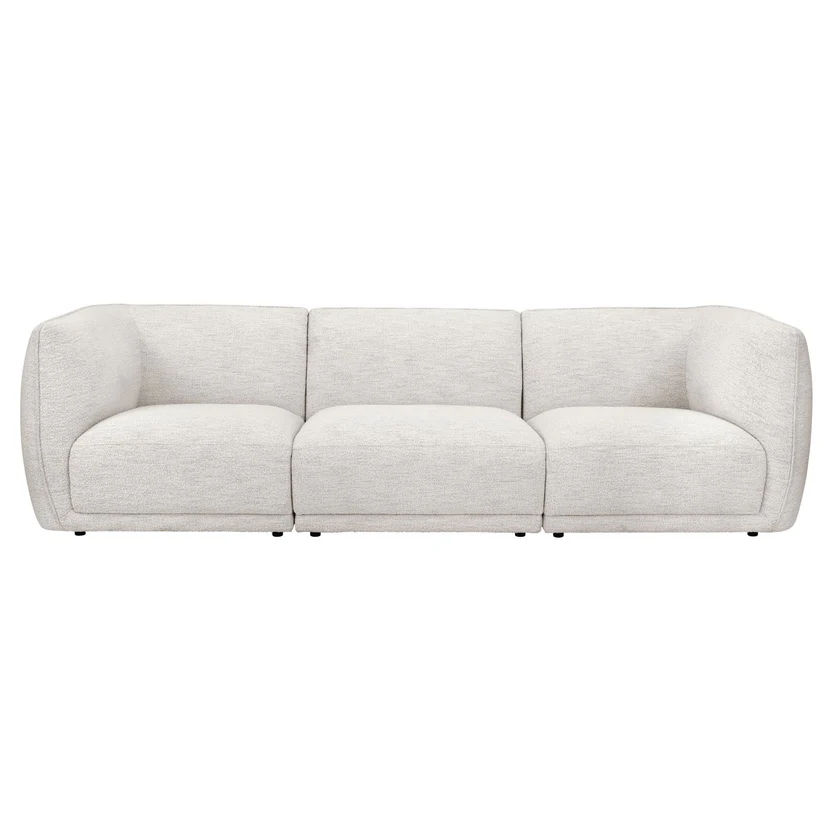 DUSK, Porto 3 Seater Modular Sofa - Boucle Ivory