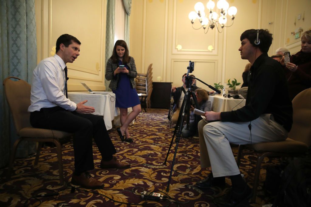 Pete Buttigieg meets the press