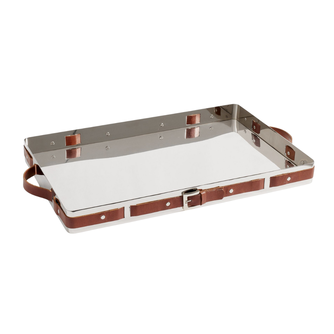 Pottery Barn, Leather Belt Buckle Tray