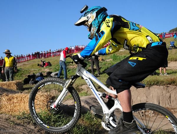 Mick Hannah (GT) rides some of the rollers.