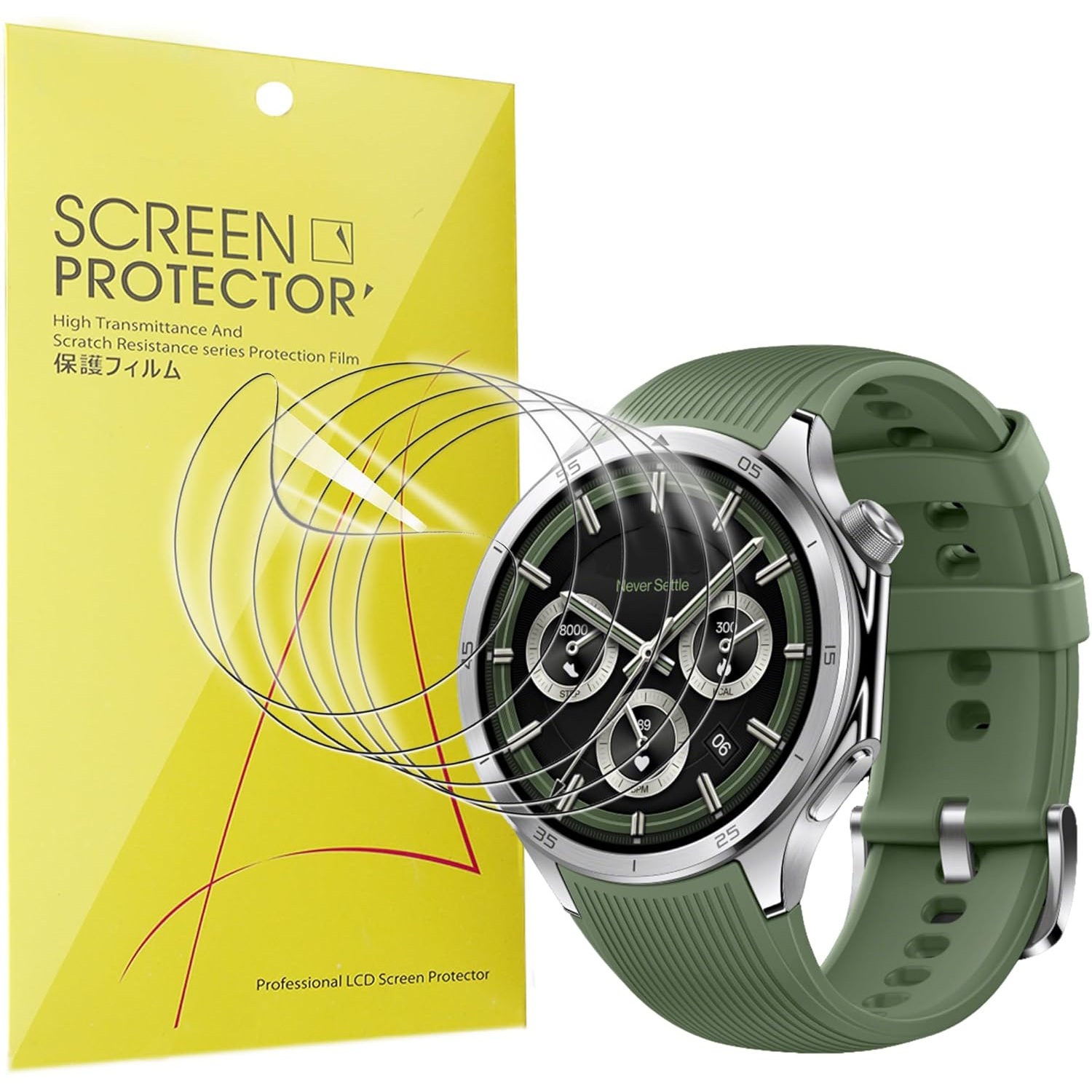 Lamshaw OnePlus Watch 3 Screen Protector 6 Pack