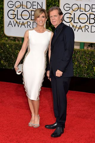 Felicity Huffman & William H Macy at The Golden Globes, 2015