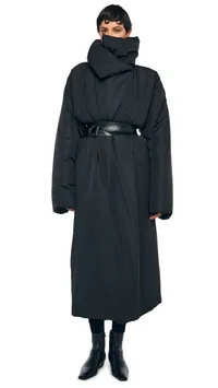 Norma Kamali High Collar Sleeping Bag Coat