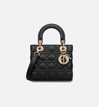 Dior black Lady Bag 