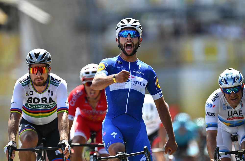 Fernando Gaviria (Quick-Step Floors) wins the opening stage at the 2018 Tour de France