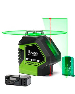 Product shot of Huepar 621CG, one of the best laser levels for DIY