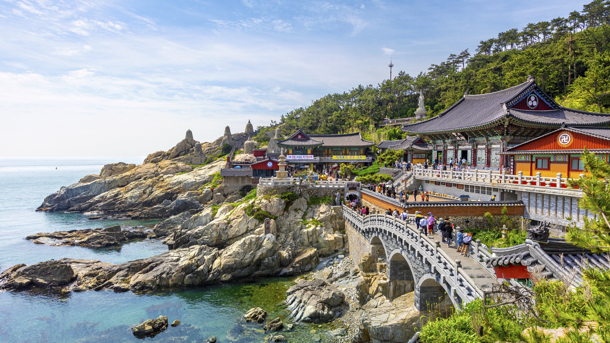 The temple in Busan, South Korea
