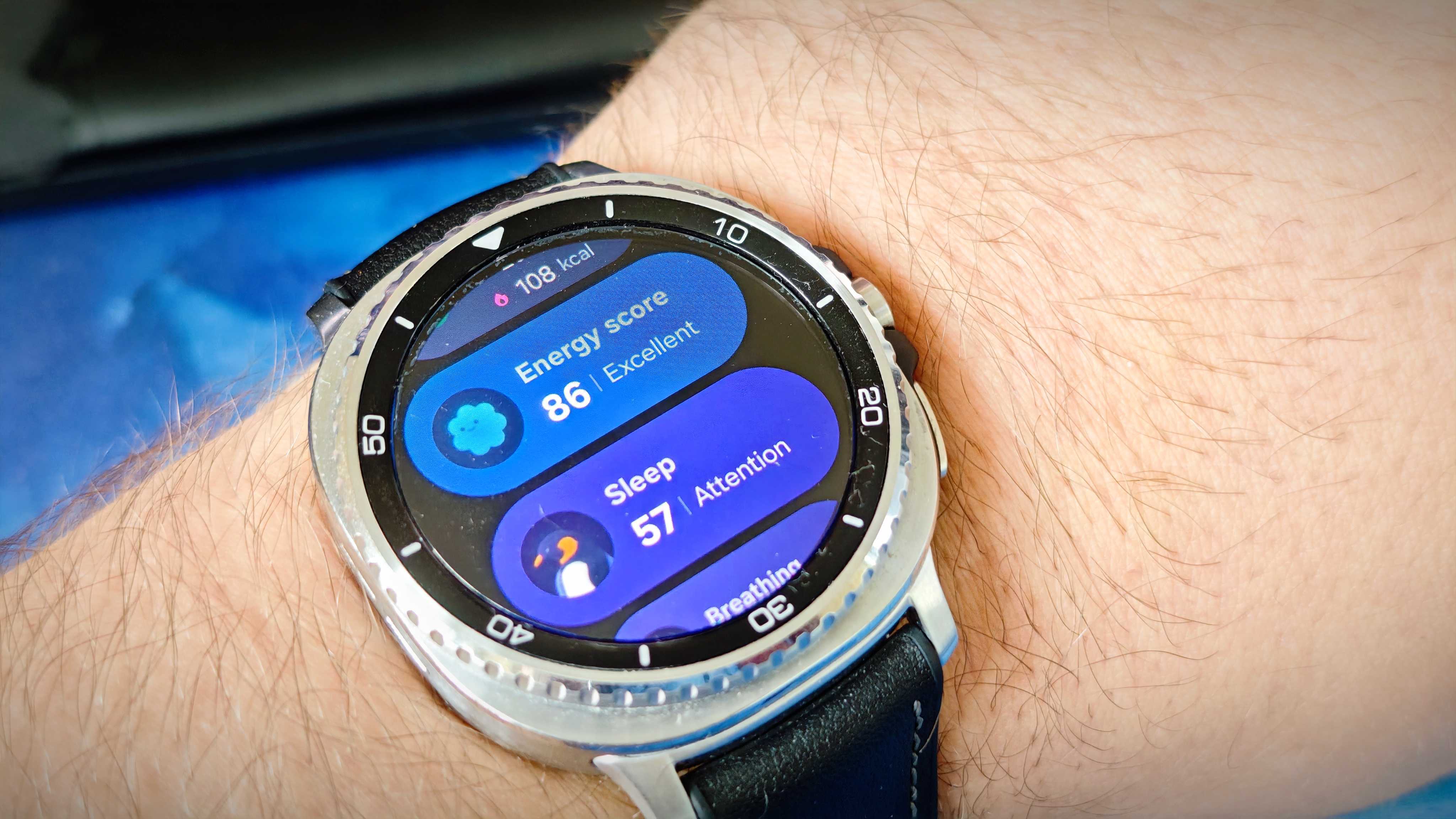 A Samsung Galaxy Watch 8 Classic