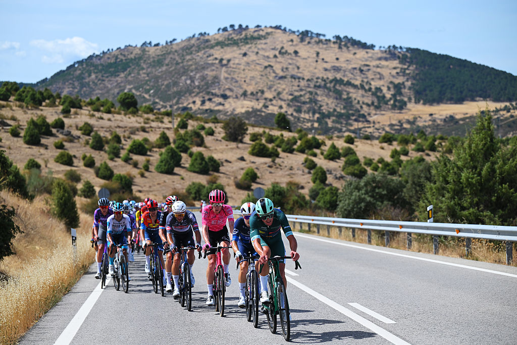 BOLA DEL MUNDO, SPAIN - SEPTEMBER 13: Mads Pedersen of Denmark and Team Lidl - Trek - Green Points Jersey competes during the La Vuelta - 80th Tour of Spain 2025, Stage 20 a 164.8km stage from Robledo de Chavela to Bola del Mundo. Puerto de Navacerrada 2253m / #UCIWT / on September 13, 2025 in Bola del Mundo. Puerto de Navacerrada, Spain. (Photo by Tim de Waele/Getty Images)