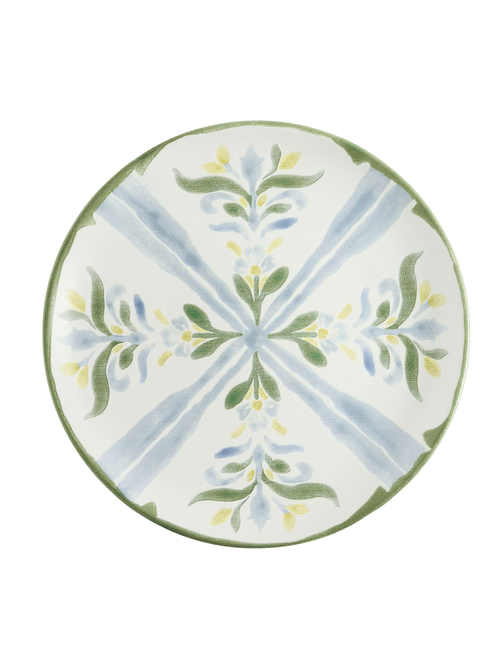 Chambray Tile Stoneware Salad Plates - Set of 4