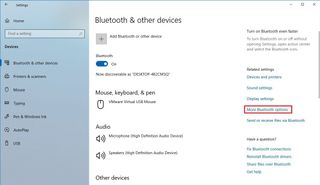 More Bluetooth settings option