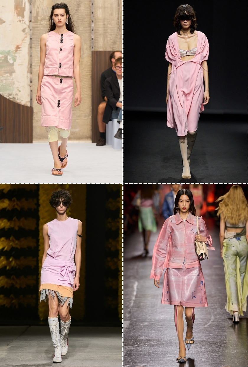 milan SS27 runway trends: pink